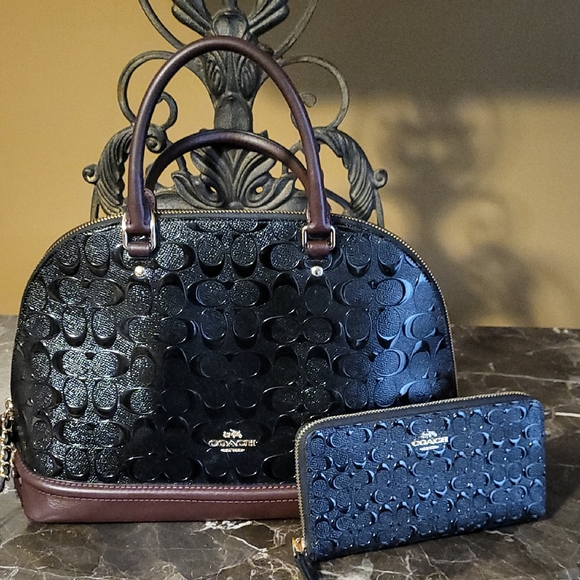 Coach Handbags - Coach Black and Brown Women's Bag Set